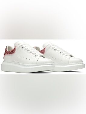Alexander McQueen - Oversized Sneaker 'White Pink Glitter'